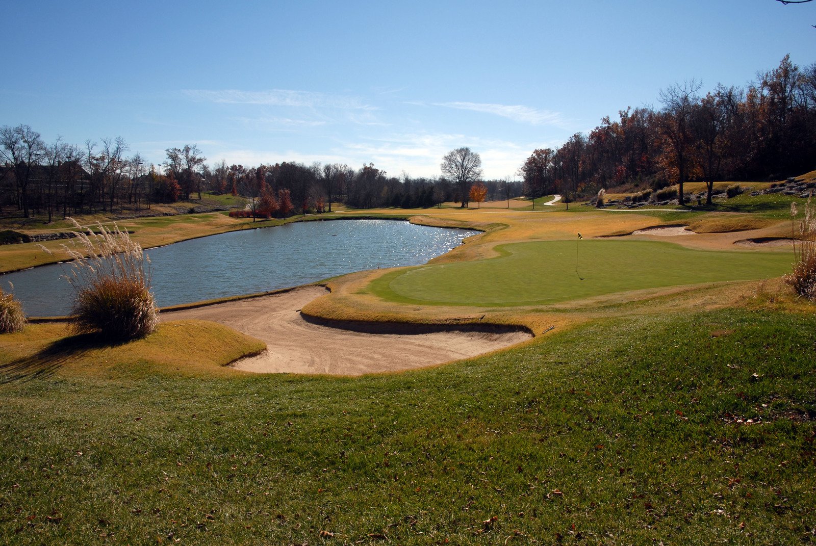 playing from a fairway bunker