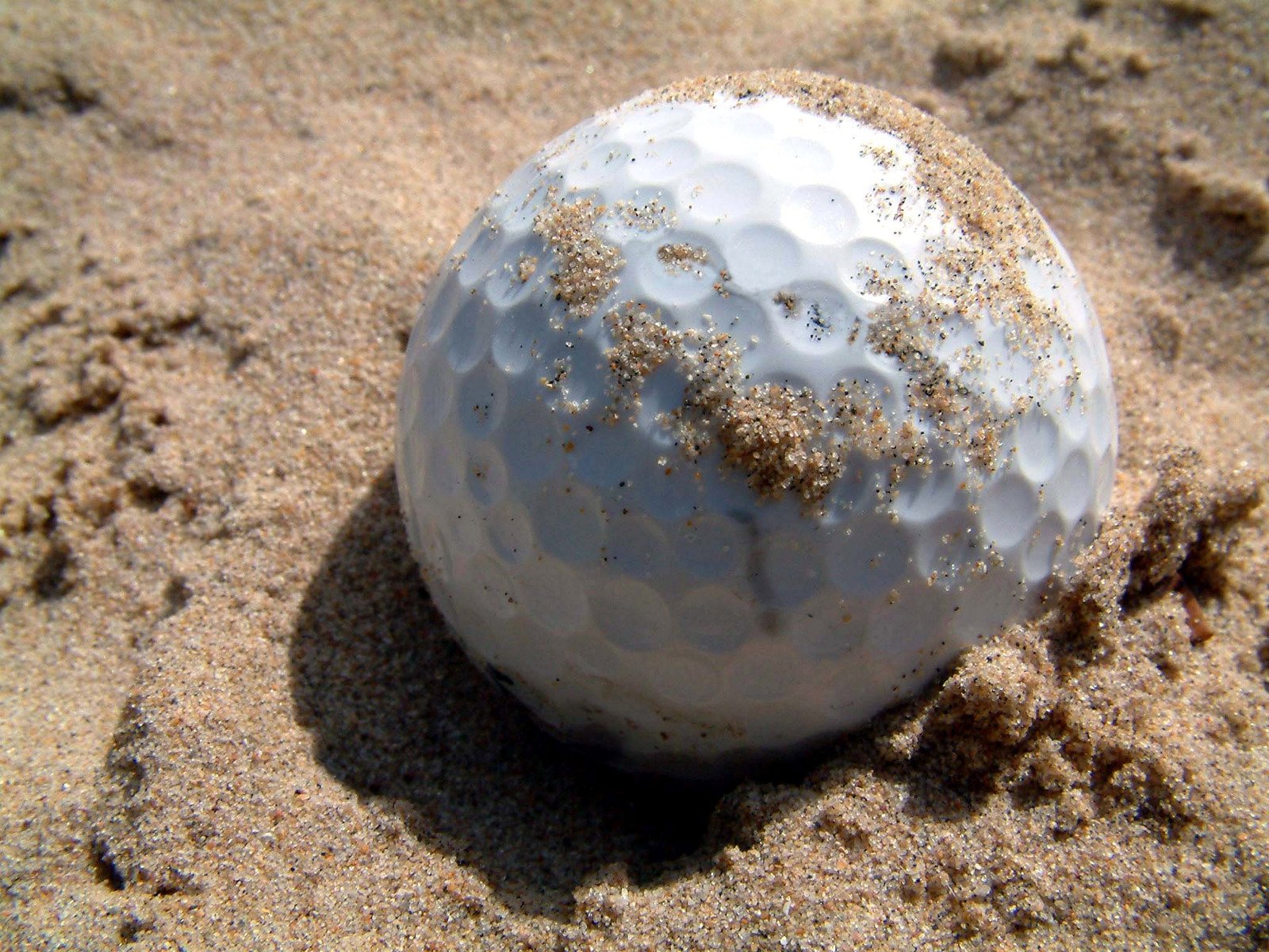 playing a long bunker shot